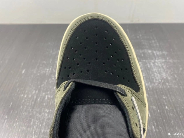 Rep TBkick OLIVE' SCOTT SP 'BLACK X 1 DM7866-002 OG TRAVIS AIR JORDAN LOW 0811